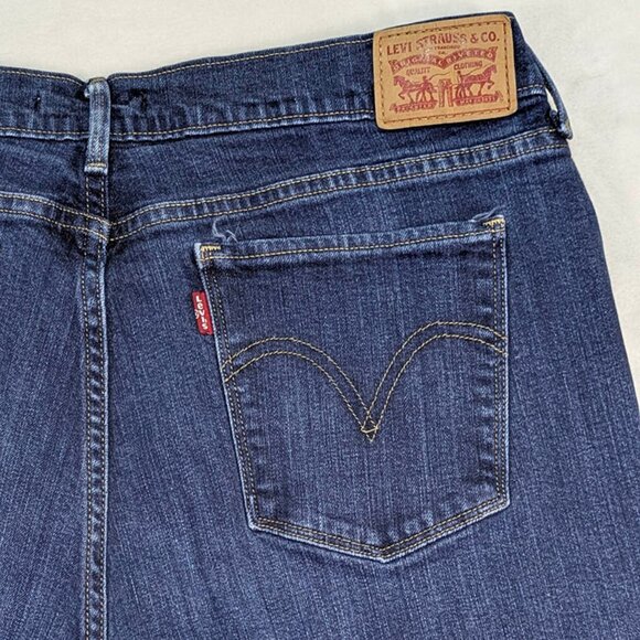Levi's 515 Bootcut Jeans Womens 14 Blue Denim Y2K 90's Revival Casual Chic - Picture 4 of 11